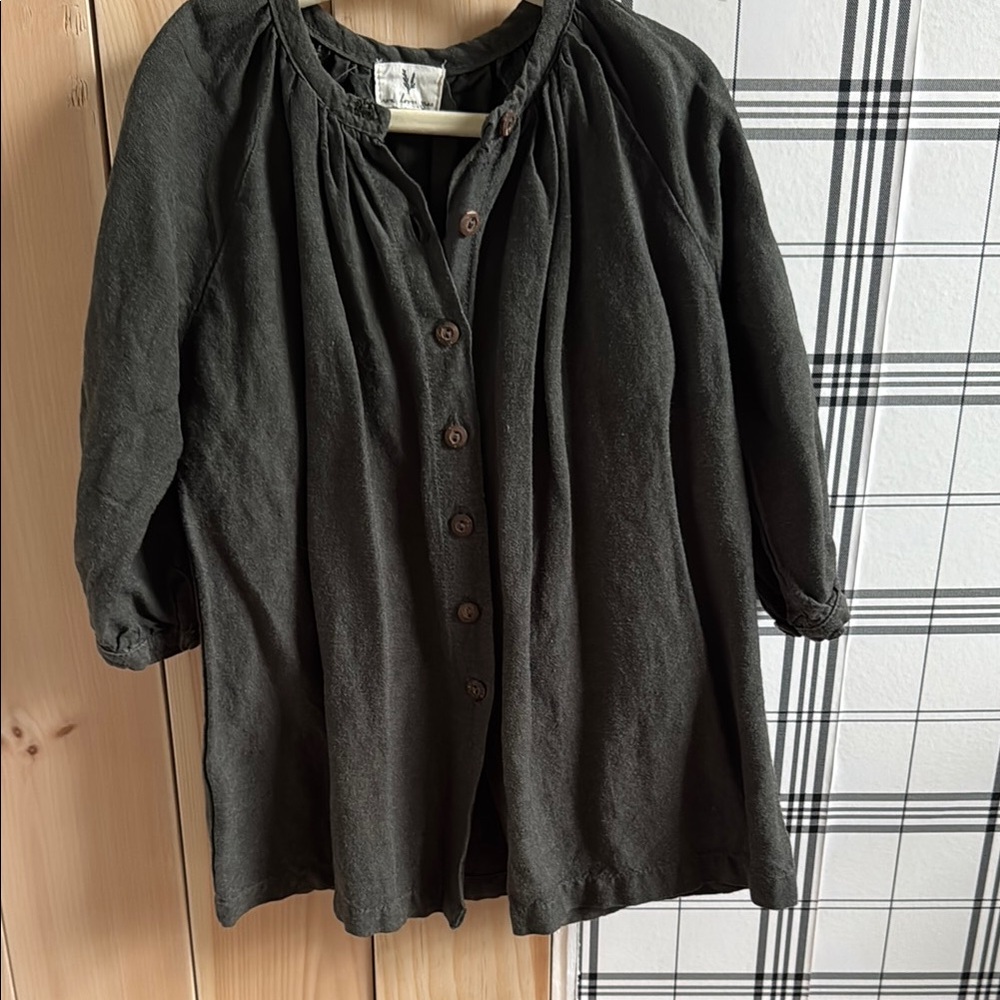 Dark Green Button-Up dress